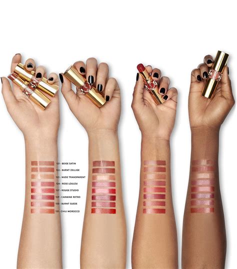 ysl gloss volupte 49 swatches|ysl lipstick rouge volupte.